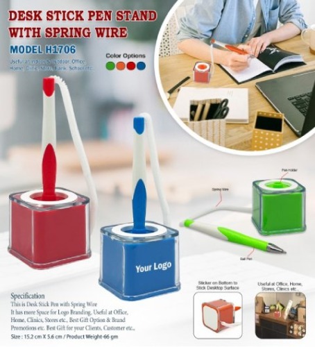 Deskstick Pen Stand With Spring Wire H 1706