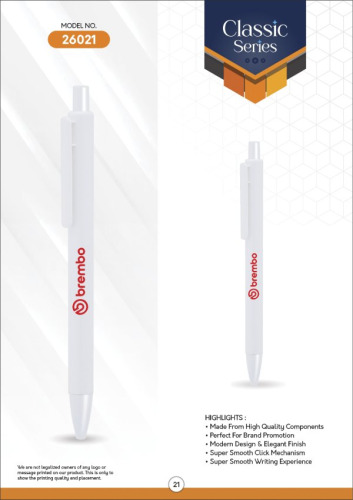 FRONX FULLL WHITE Ball Pen 26021