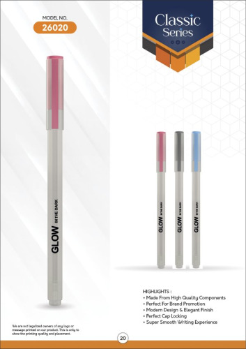 HALO Glow With the Dark ball Pen 26020