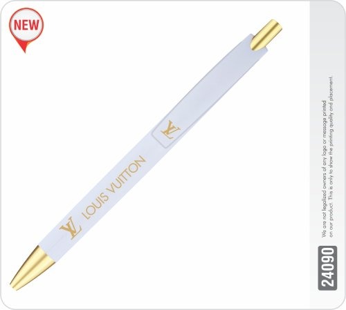 Exotica White Opac Color Gold Parts Ball Pen 24090