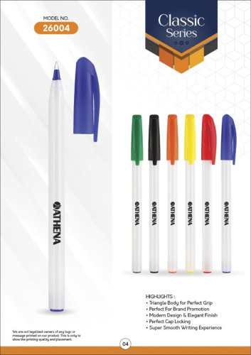 RACE WHITE PEARL MIX CAP Ball Pen 26004
