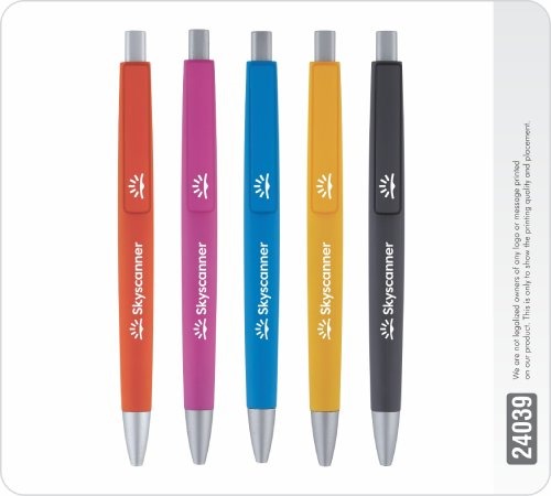 E Tron Prystal Color Satin Parts Ball Pen 24039
