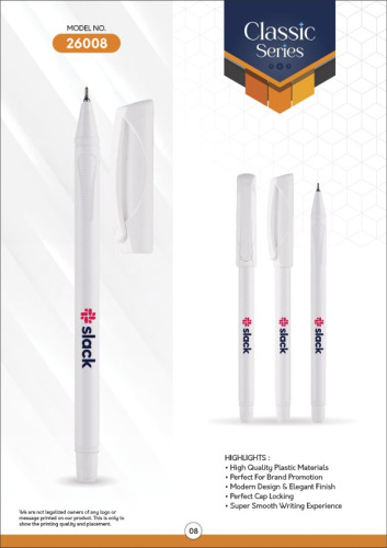 SPEED FULL WHITE Ball Pen 26008