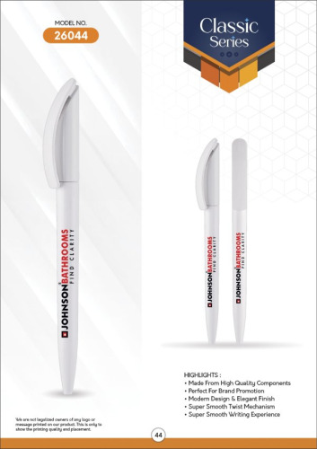 TWISTY FULL WHITE Ball Pen 26044