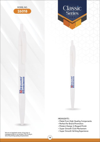 i-5 full whitee Ball Pen 26018