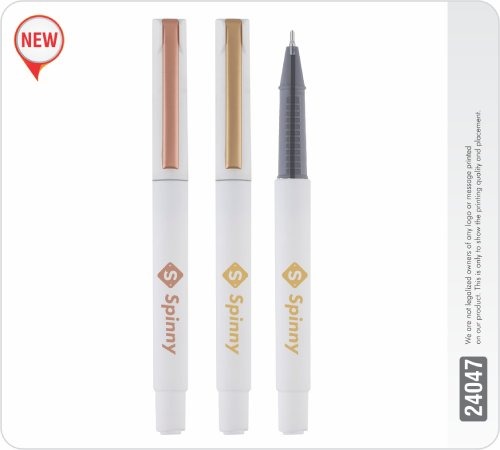 Sports White Opac Satin Gold And Rose Gold Parts Pen 24047