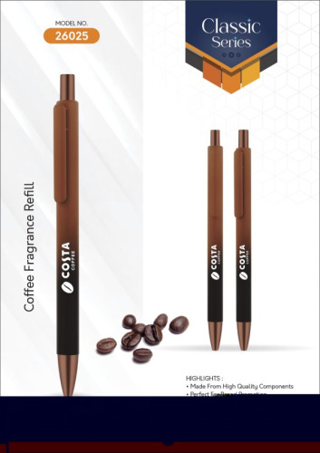 FRONX TWO TONE COFFEE COL WITH COFFEE PLATTING PARTS Ball Pen 26025