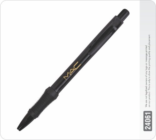 Real Gripper Full Black Ball Pen 24061
